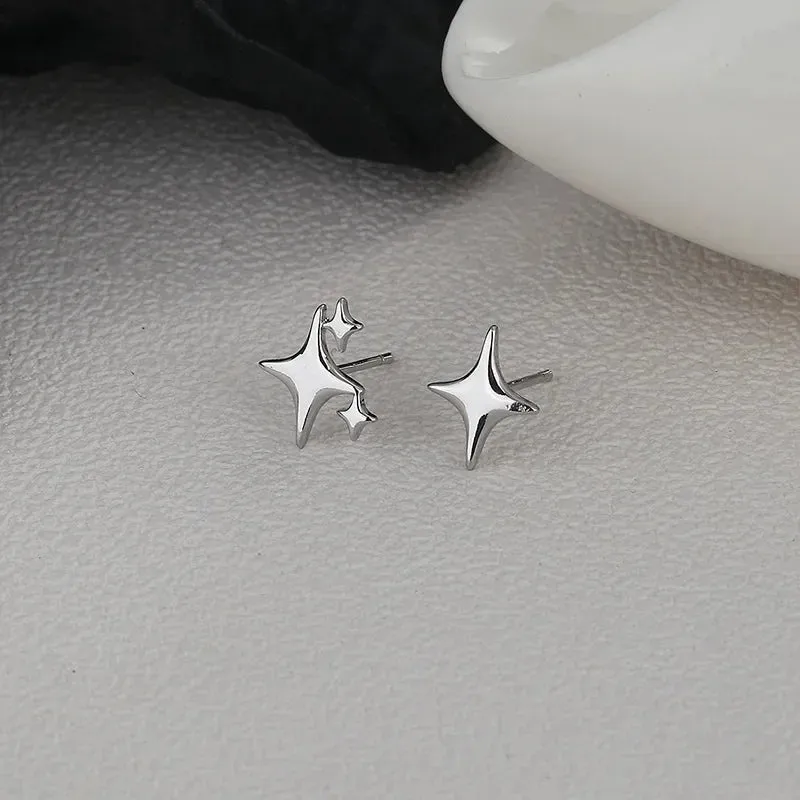 Gift Asymmetry Jewelry Simple Birthday Star Valentine Banquet Fashion Party Earring