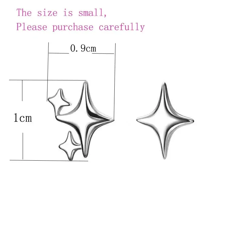 Gift Asymmetry Jewelry Simple Birthday Star Valentine Banquet Fashion Party Earring