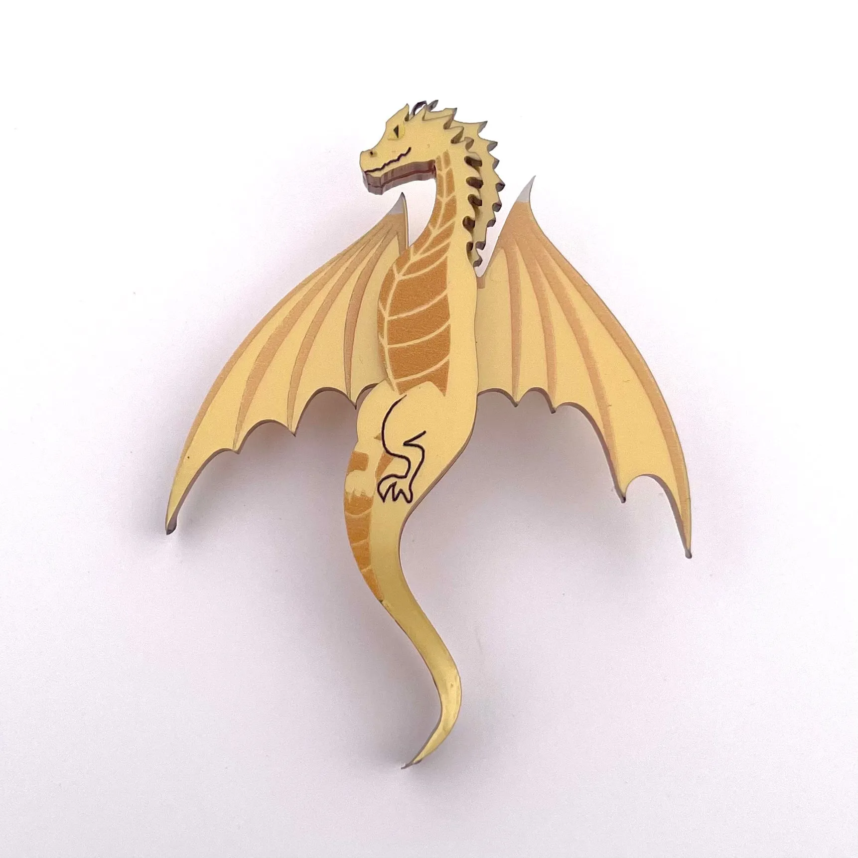 Gold Dragon - Mini Brooch