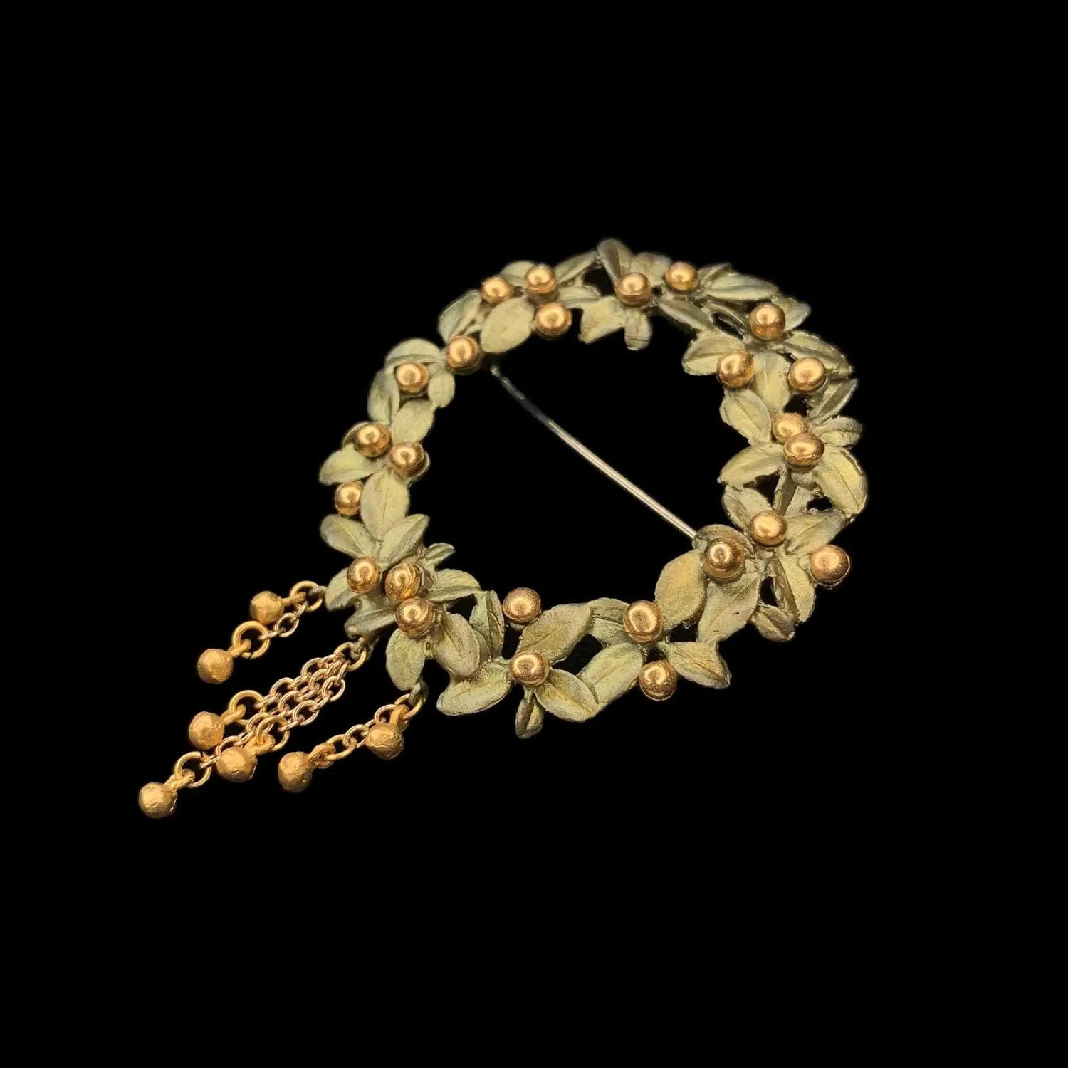 Golden Myrtle Brooch