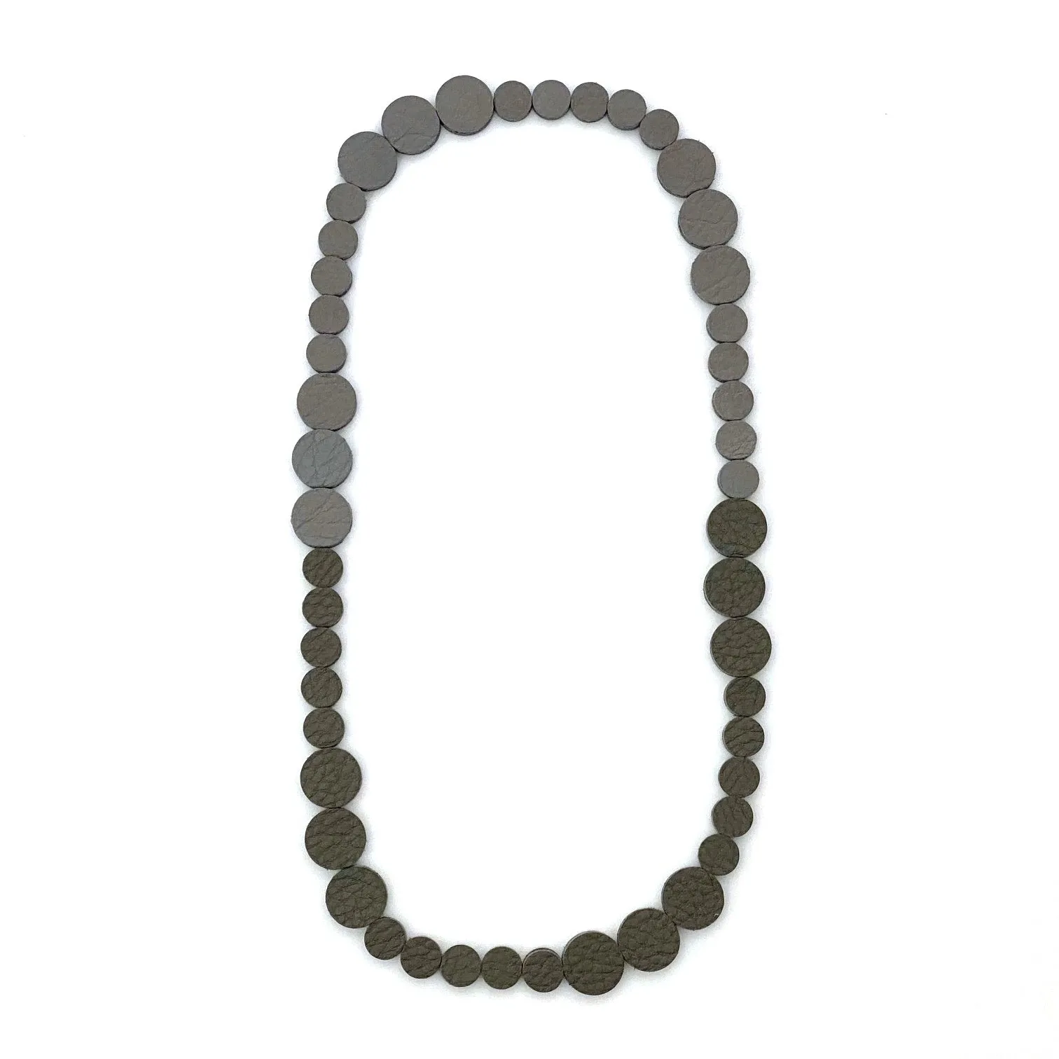 Grey | Silver Polka Dot Necklace