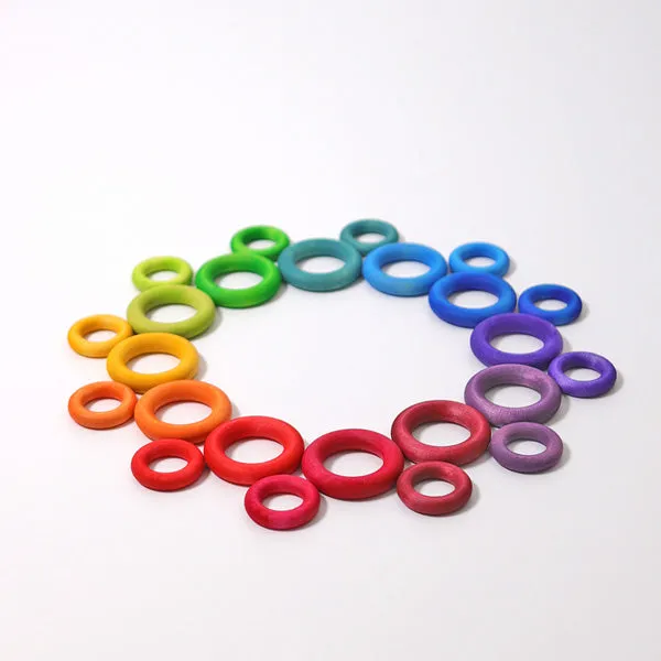 Grimm's Building Rings - Rainbow