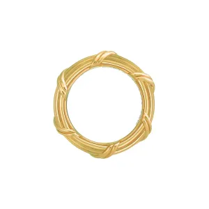 Heritage Band Ring in 18K yellow gold 4 mm sizes 11 - 14