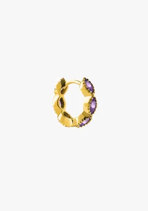 Indiga Amethyst Piercing Gold