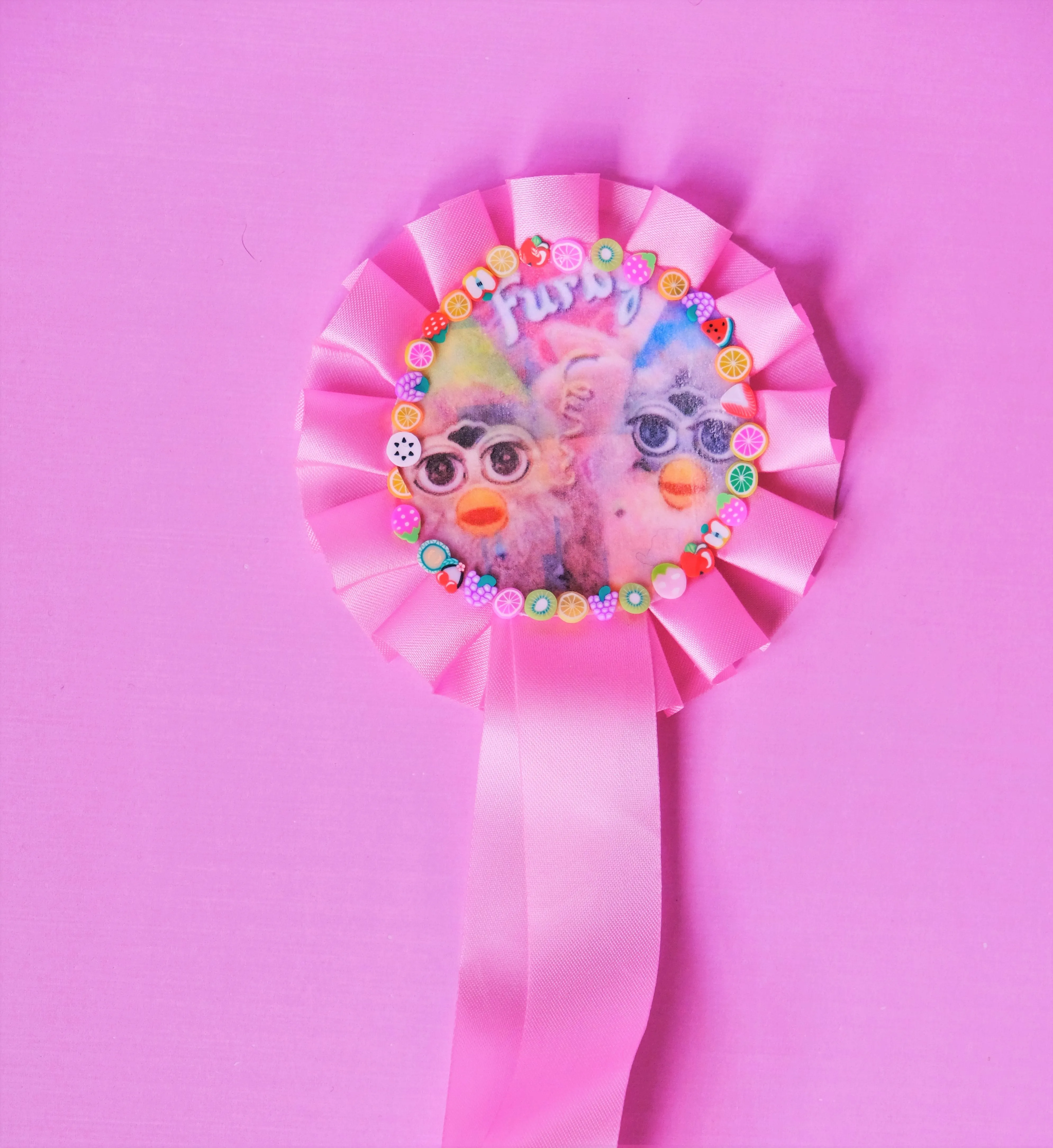 kawaii rosette pin brooches