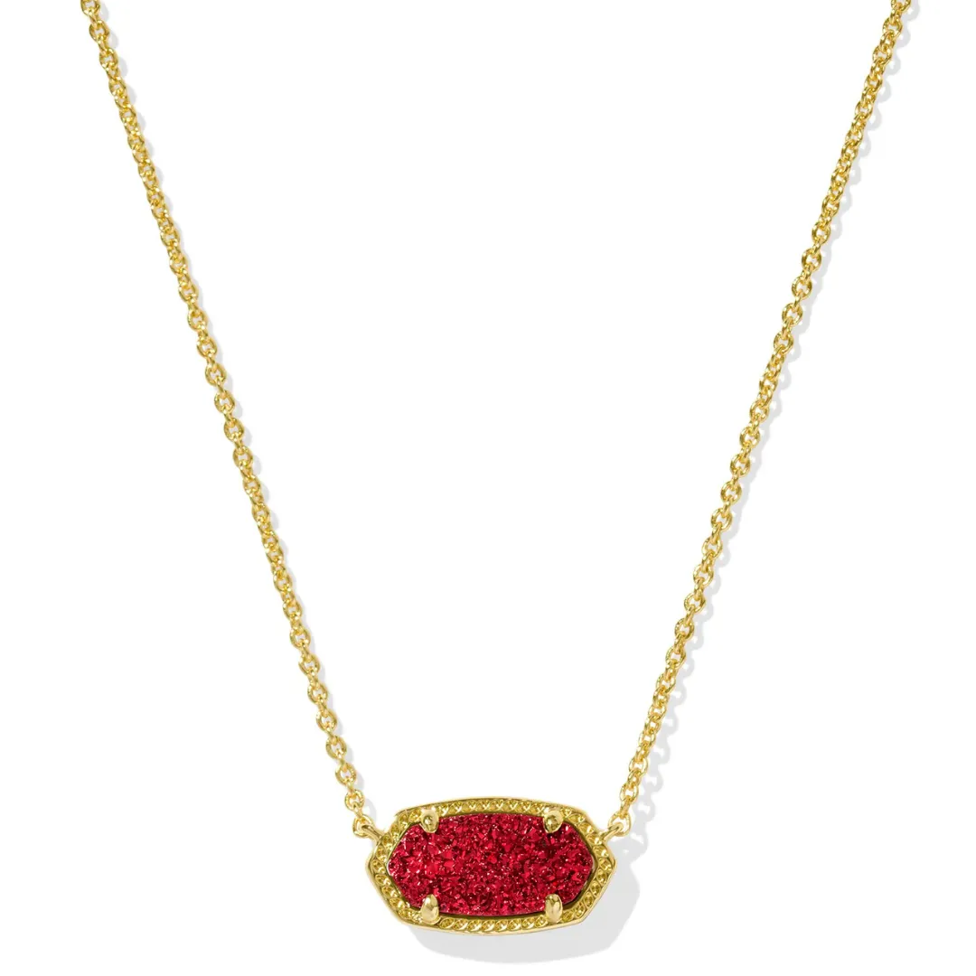 Kendra Scott Elisa Short Pendant Necklace- Drusy