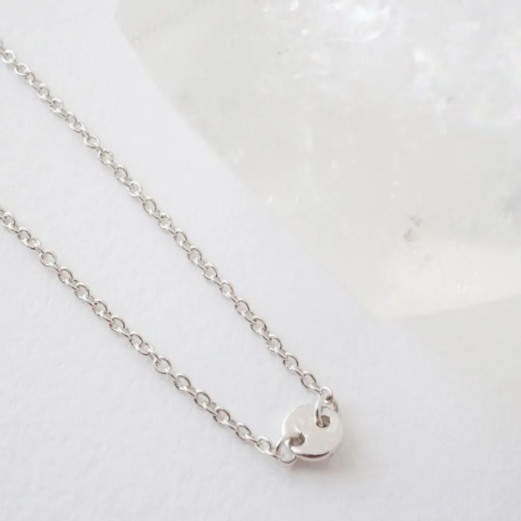 Little Moon Disc Necklace - Final Sale