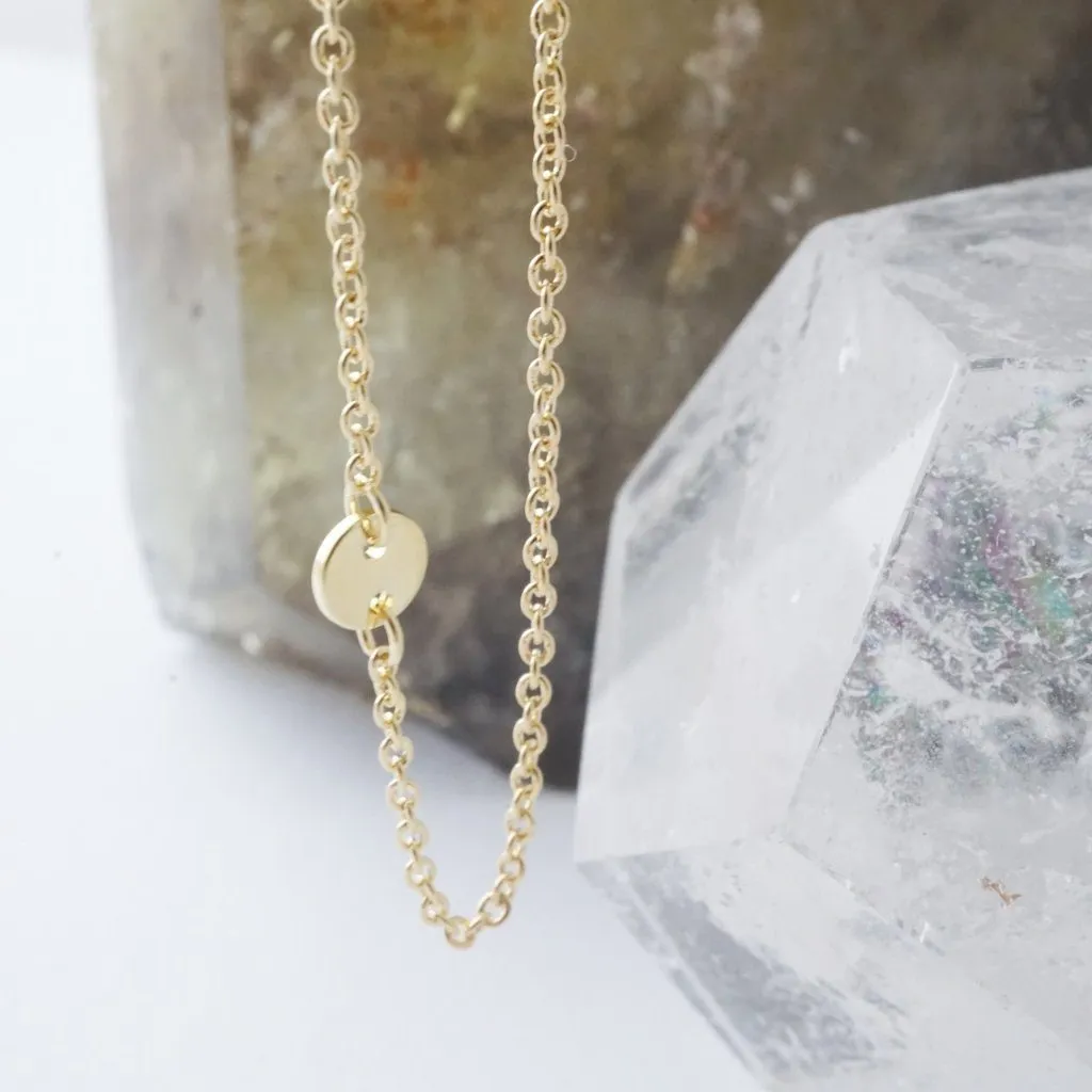 Little Moon Disc Necklace - Final Sale