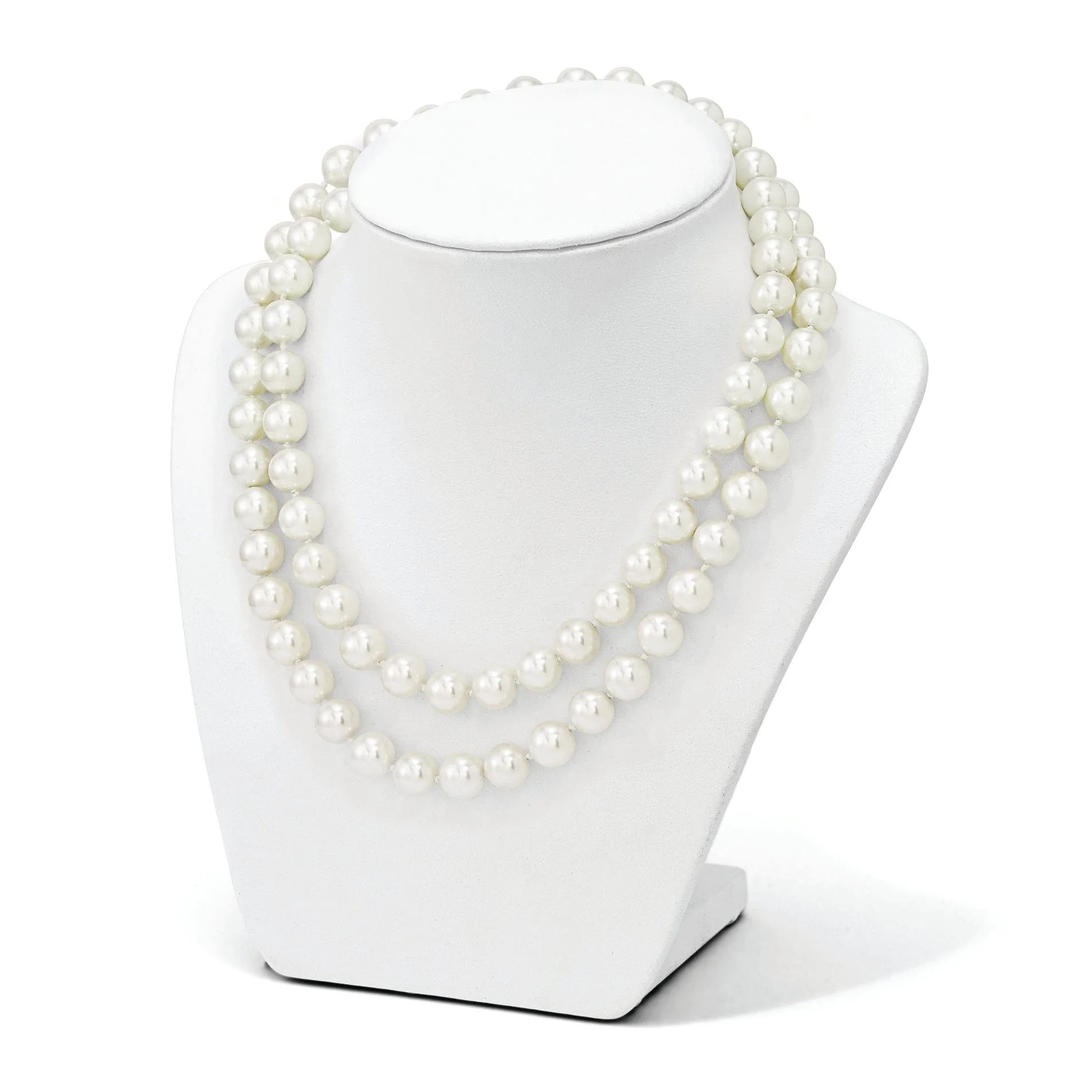 Majestik White Shell Pearl Slip On Necklace