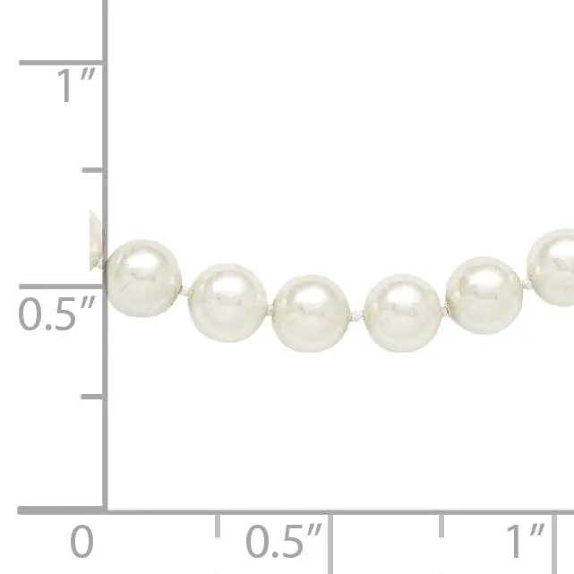 Majestik White Shell Pearl Slip On Necklace