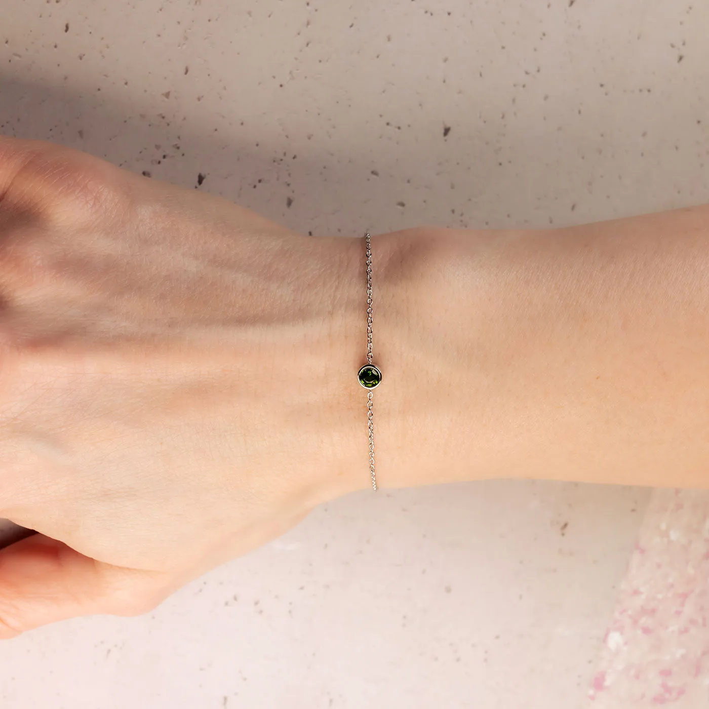 May Birthstone Bracelet - Siberian Emerald