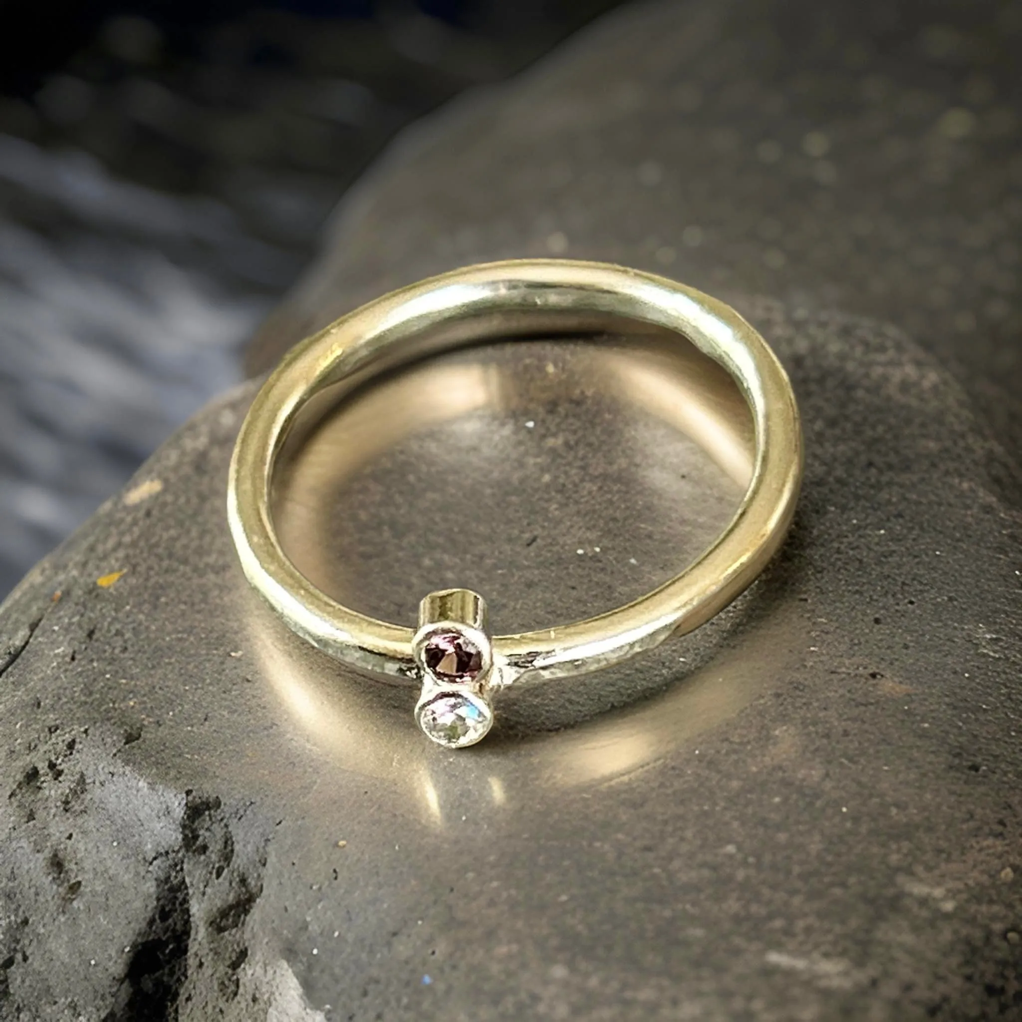 Minimalist Silver Ring With Cubic Zirconia