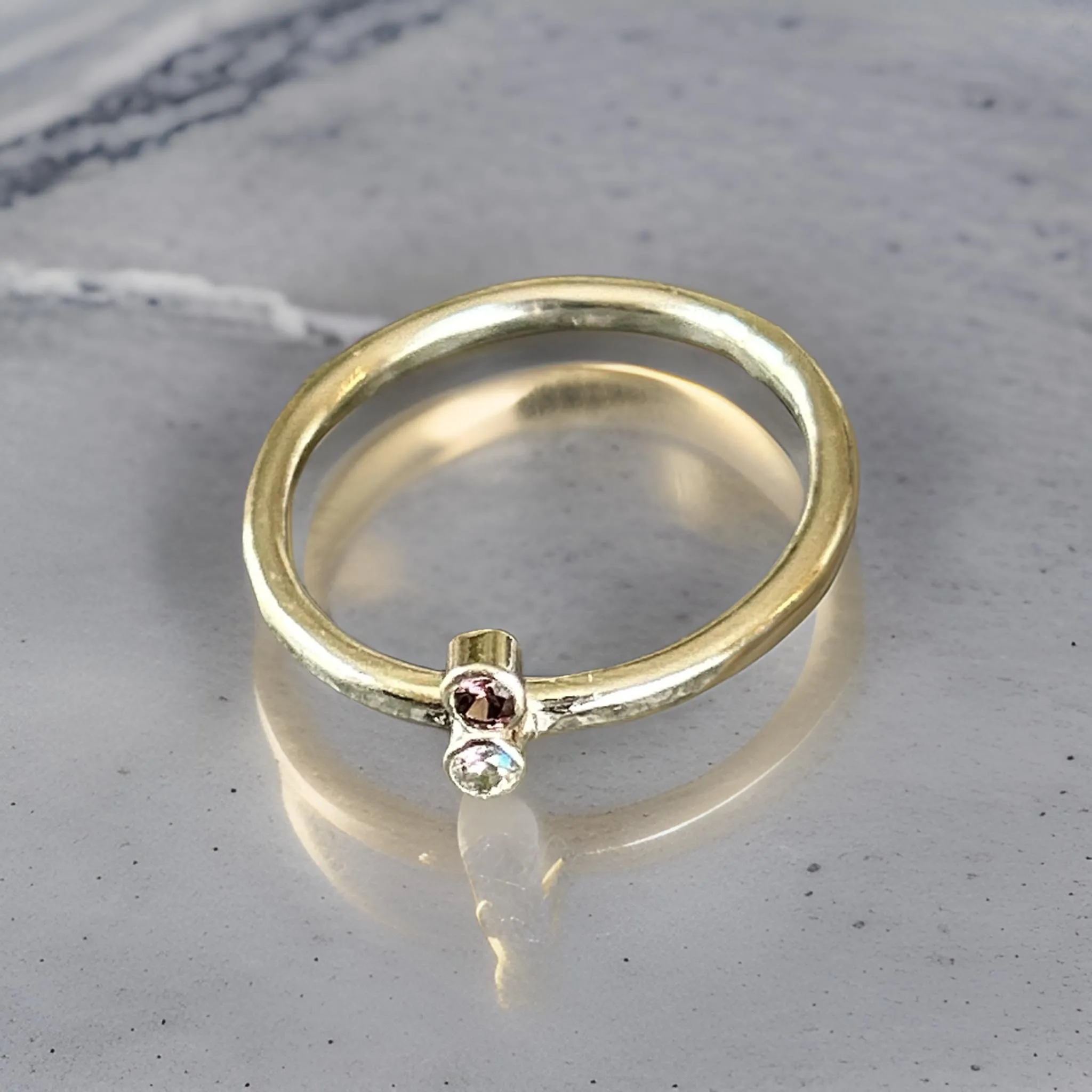 Minimalist Silver Ring With Cubic Zirconia