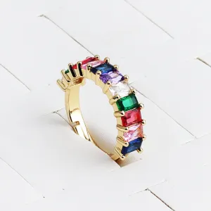 Minimalist Women Diamond Metal Geometric Zircon Rings