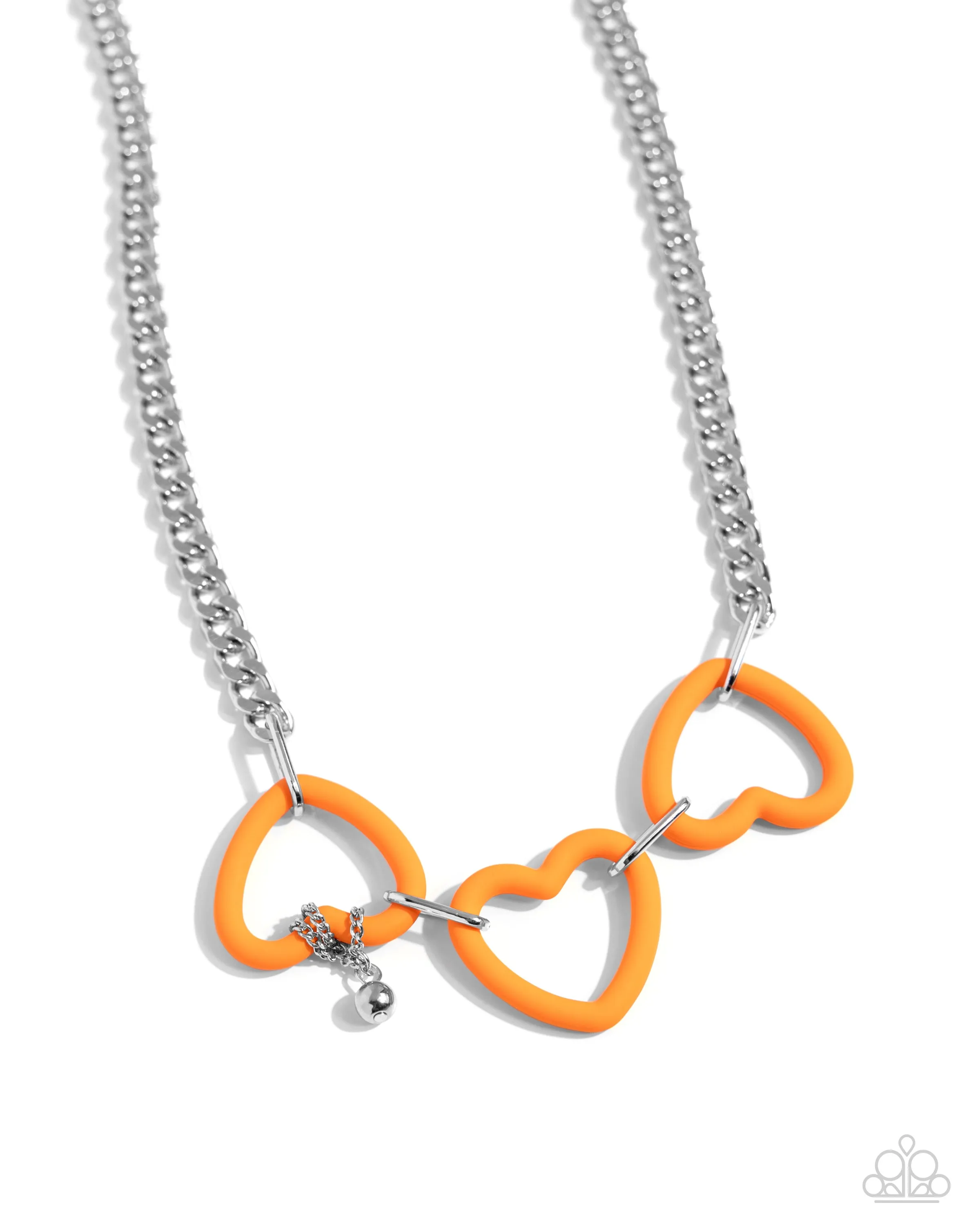 Necklaces Heart Homage - Orange VDAY