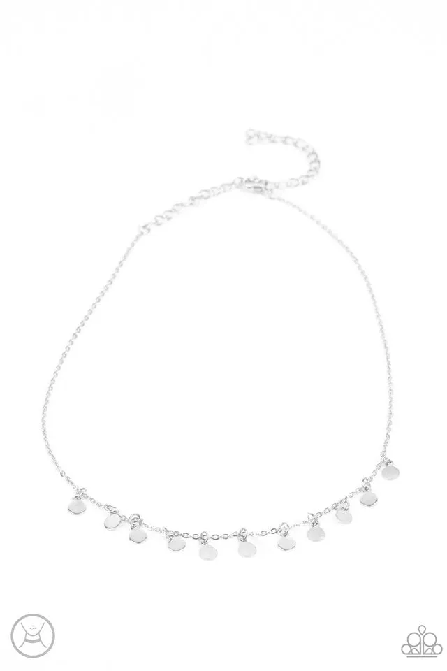 Paparazzi Necklace ~ Ready, Set, DISCO! - Silver