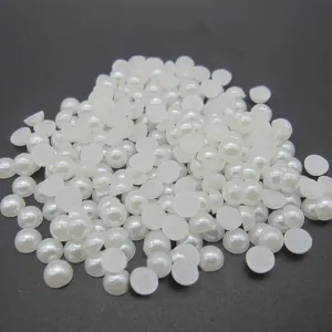 Pearl flat round beads - 20g