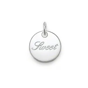 Pendant Heart Engraved "Sweet"