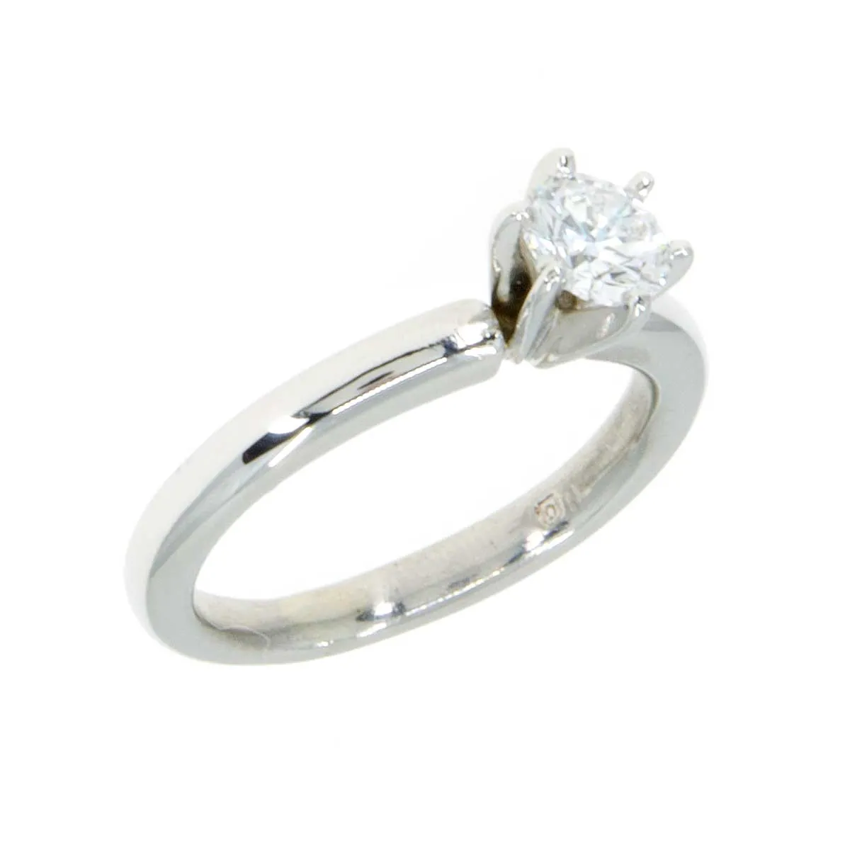 Platinum 0.45ct Diamond Solitaire Engagement Ring - G.I.A. Certified