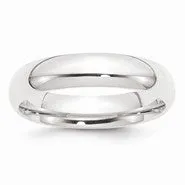 Platinum 5mm Comfort-Fit Wedding Band Ring