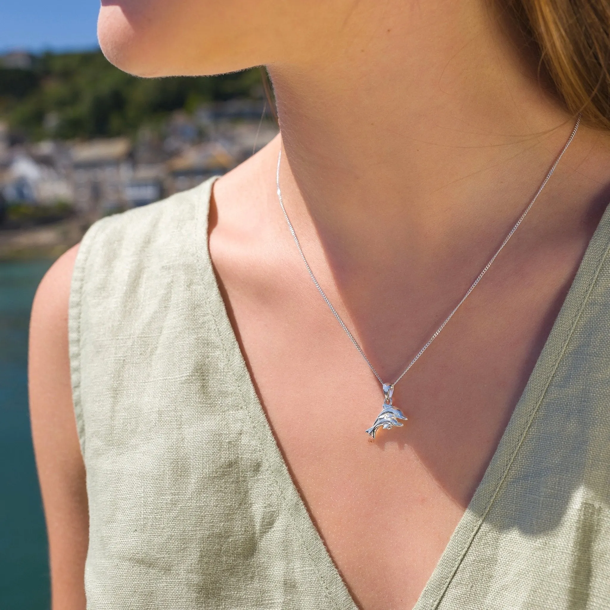 Porthmeor Dolphins Pendant