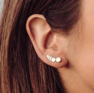 Pura Vida Moon Phases Ear Climber