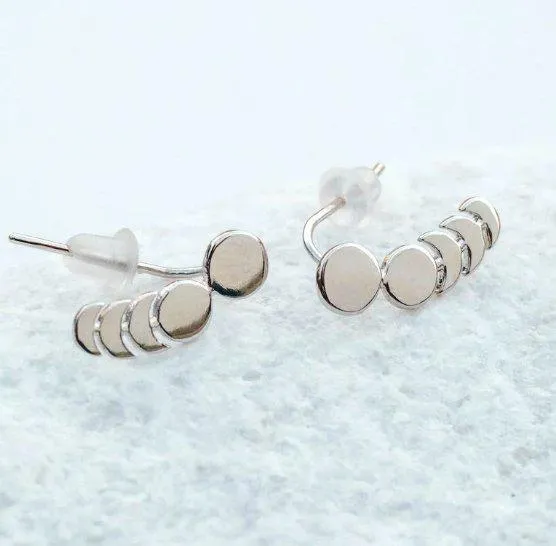 Pura Vida Moon Phases Ear Climber