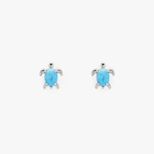 Pura Vida Opal Sea Turtle Stud Earrings