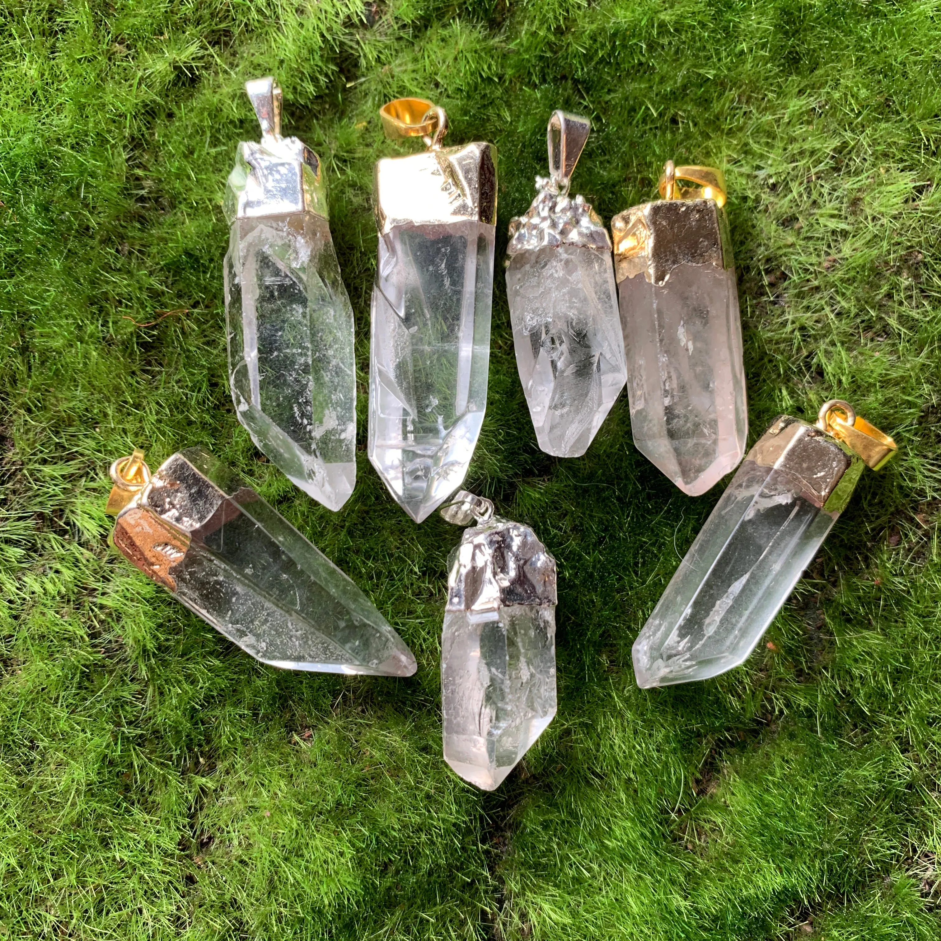 Quartz Point Pendants