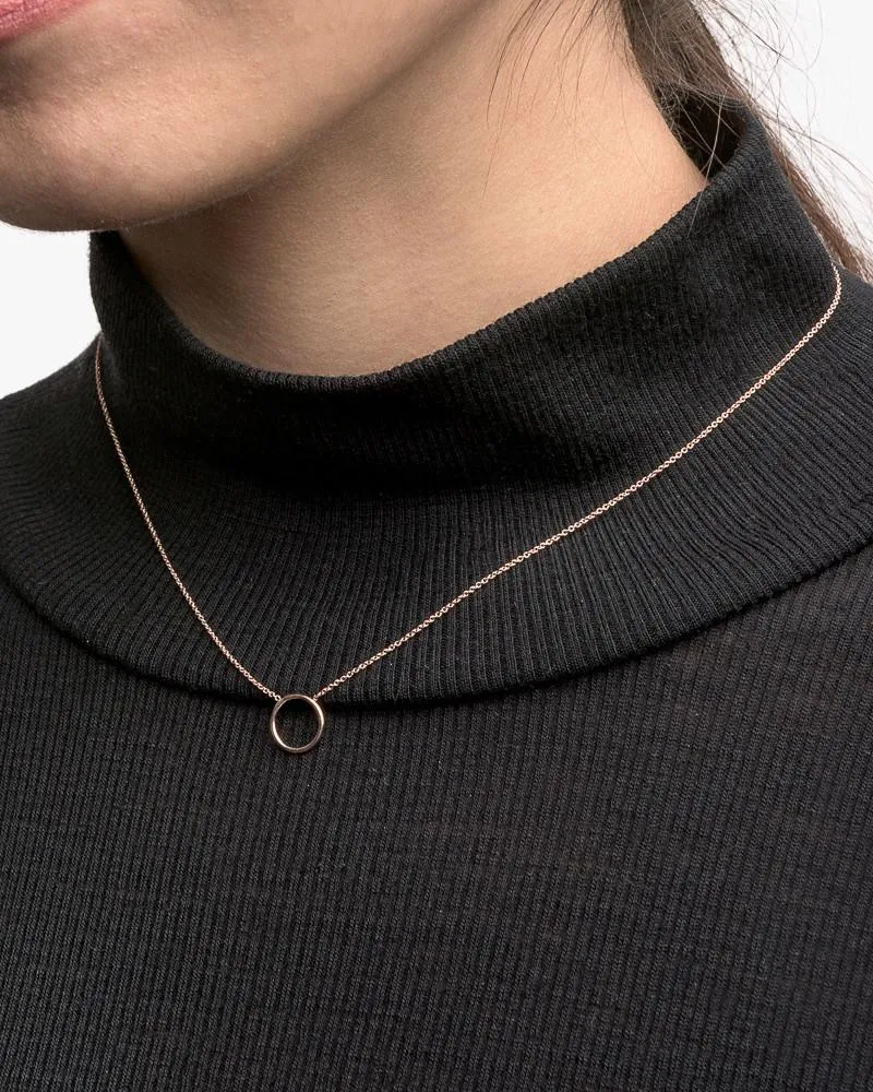 "By Myself" Necklace in Rose Gold