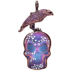 Raven's Heart Stormy Crystal Skull Magnetic Enhancer (Copper Ox/Mystic Iridis)