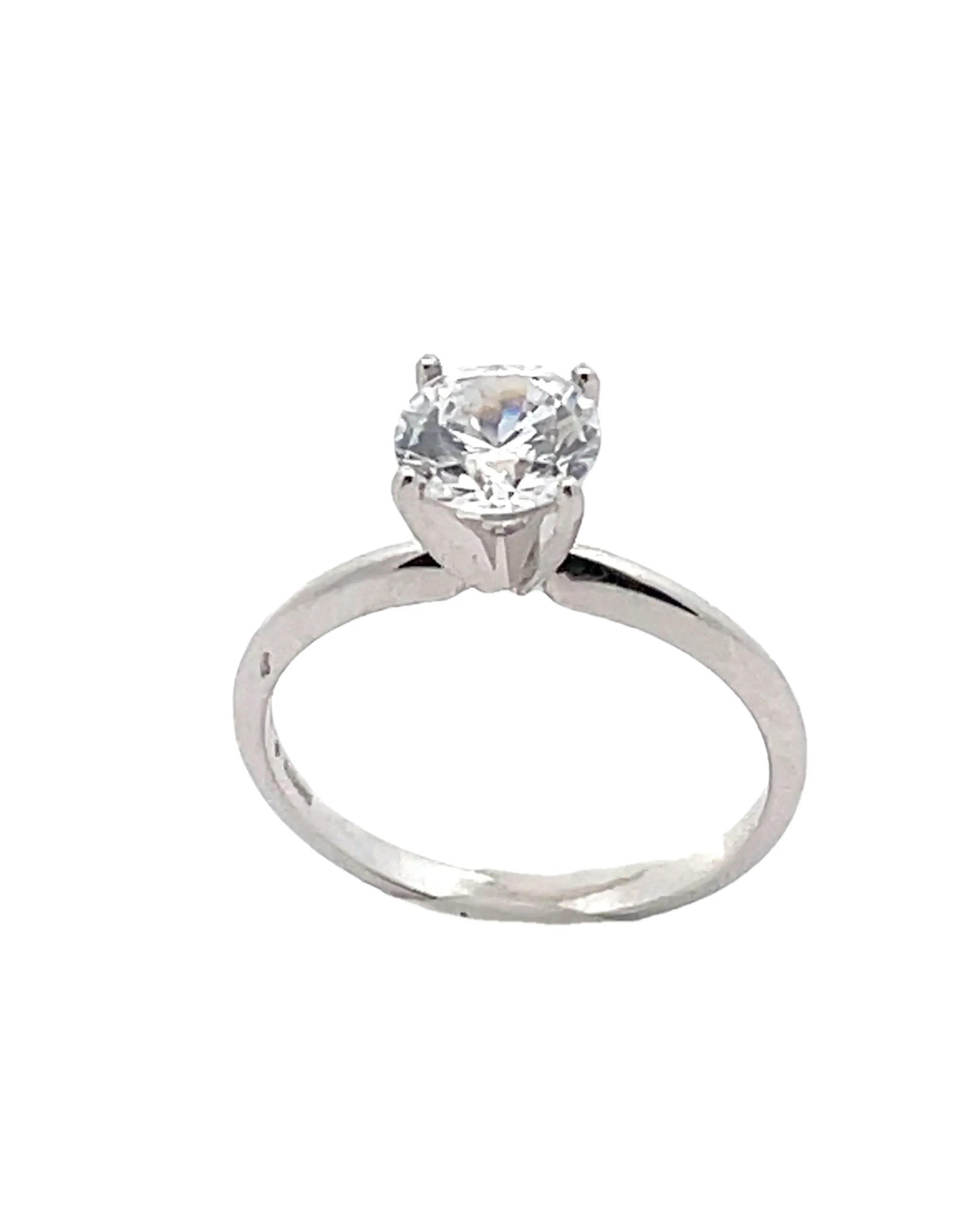 Ritani 1RZ7286C 14K White Gold Classic Solitaire Engagement Ring Setting