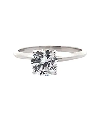 Ritani 1RZ7286C 14K White Gold Classic Solitaire Engagement Ring Setting