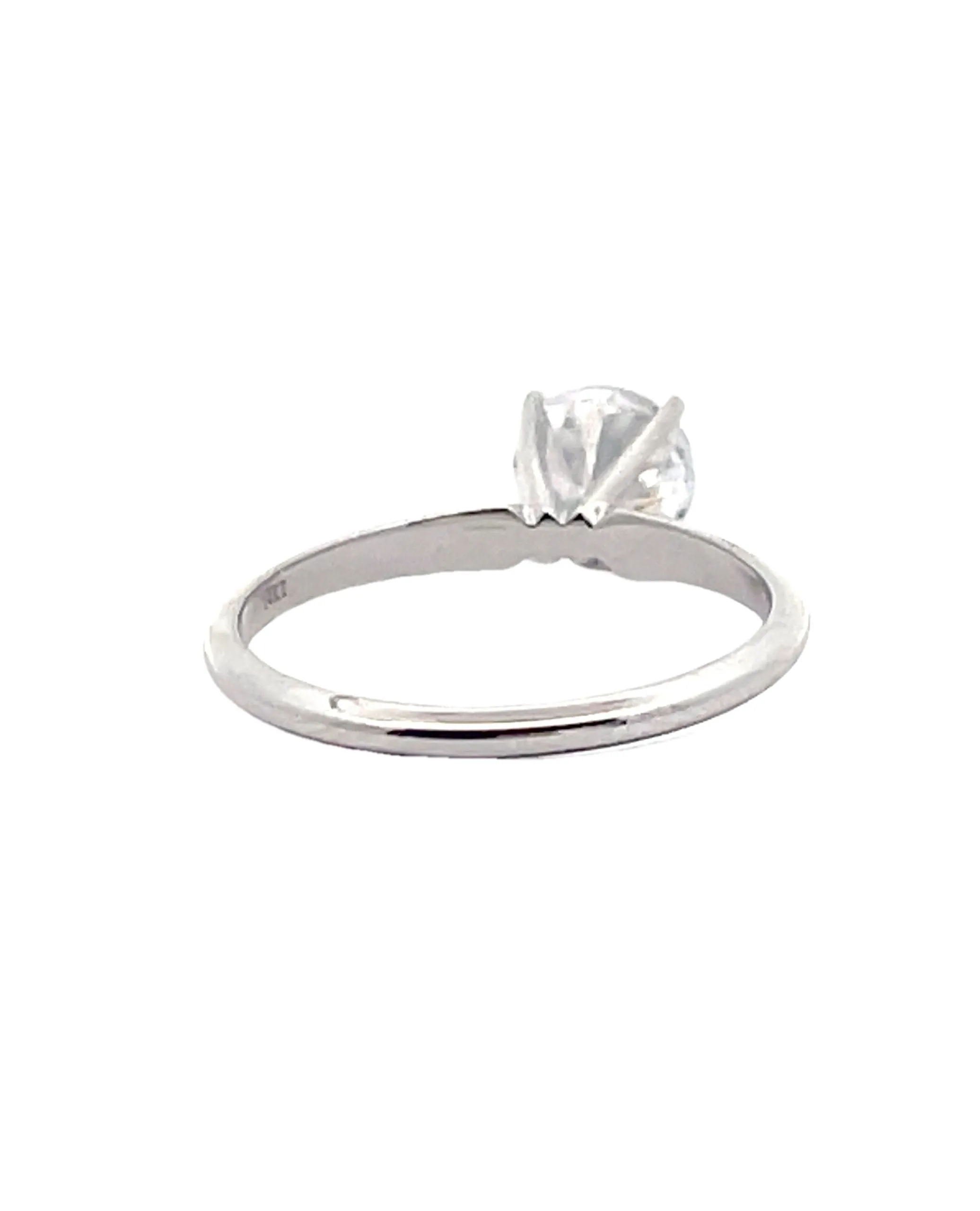 Ritani 1RZ7286C 14K White Gold Classic Solitaire Engagement Ring Setting