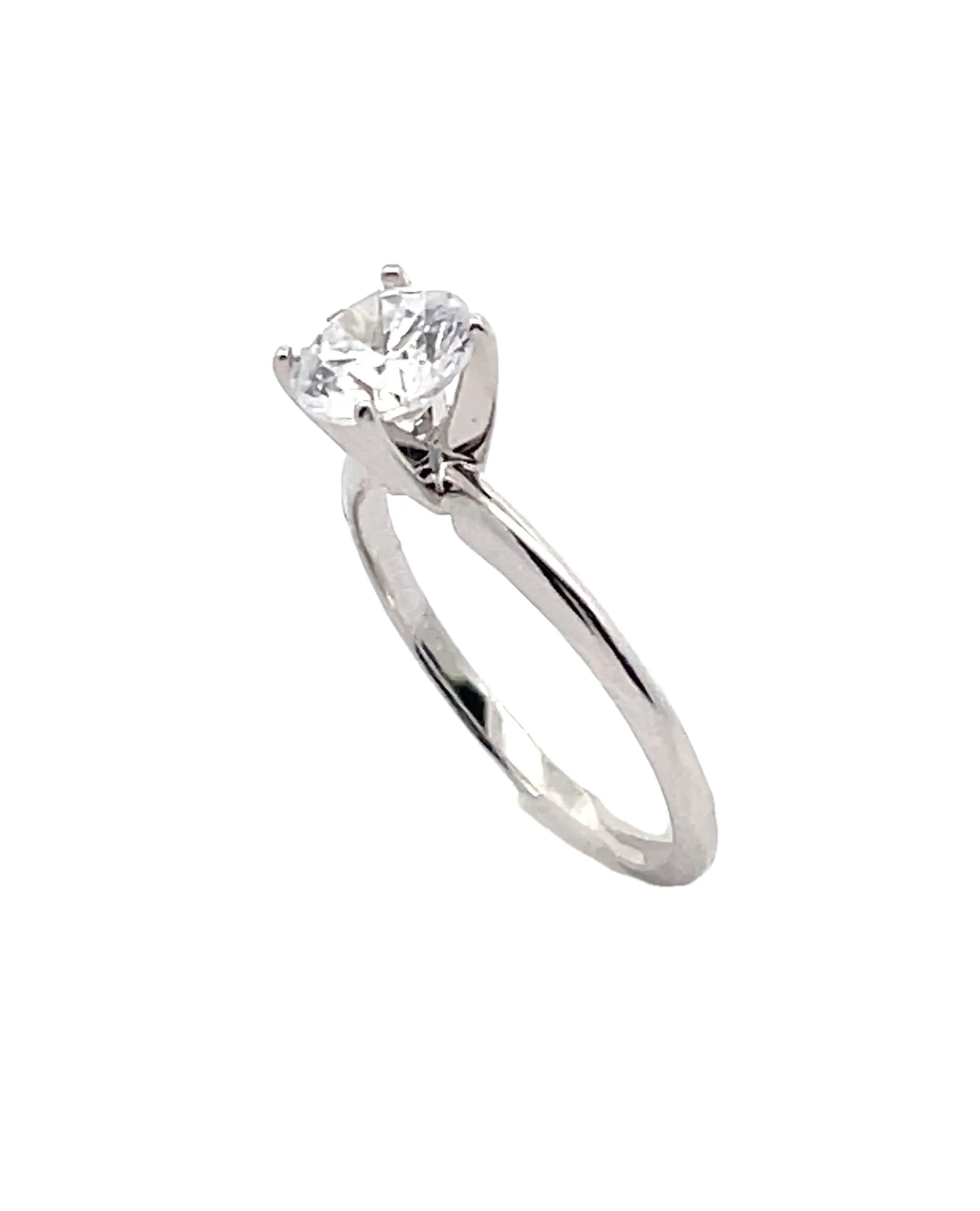 Ritani 1RZ7286C 14K White Gold Classic Solitaire Engagement Ring Setting