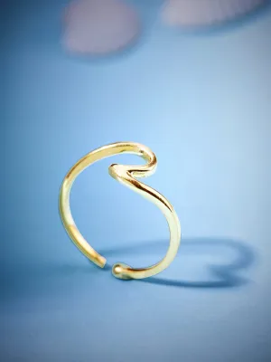 Rubans 925 Silver The Minimalist Ring - Gold Plated