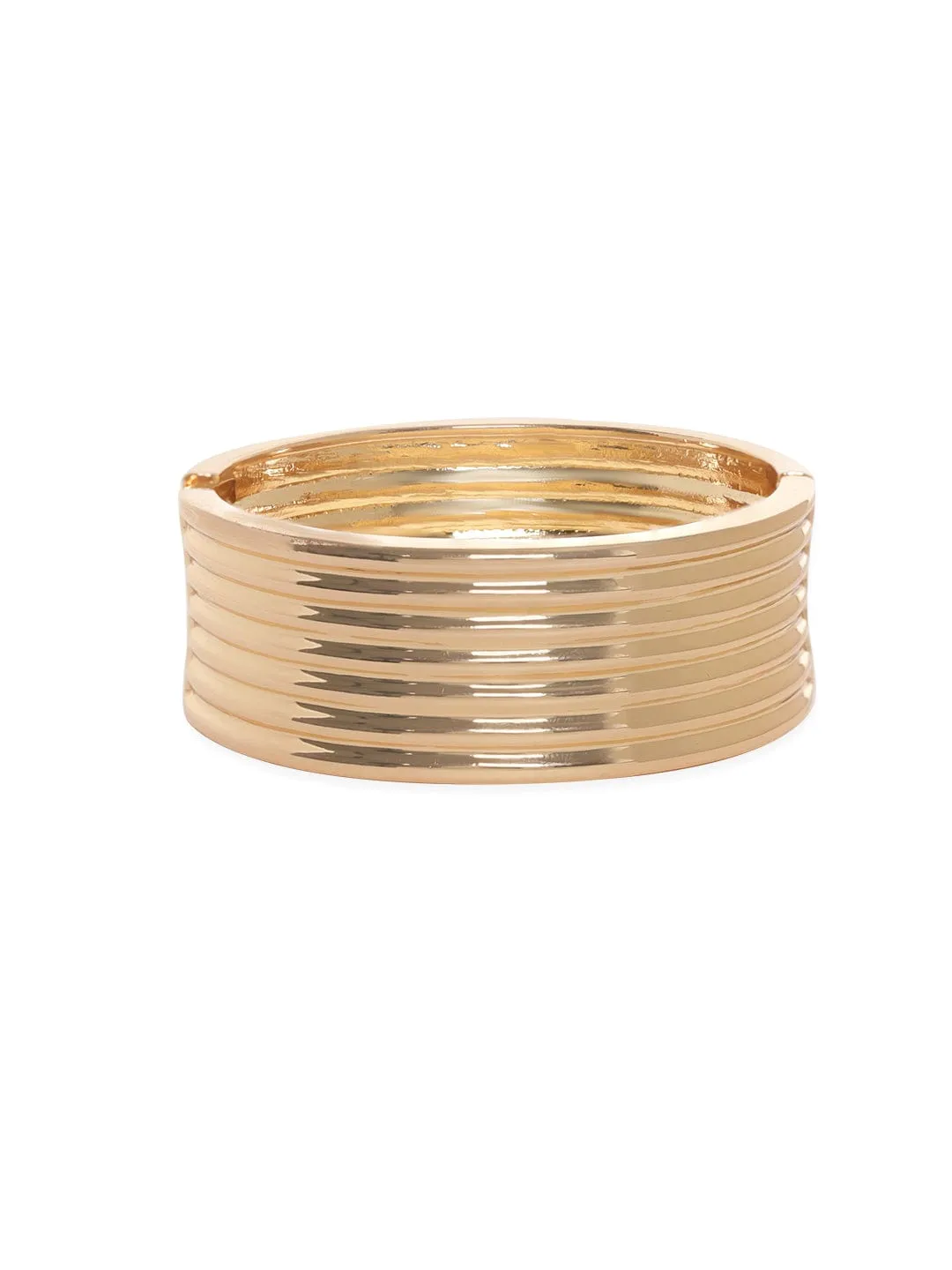 Rubans Voguish Gold Plated Statement Bracelet