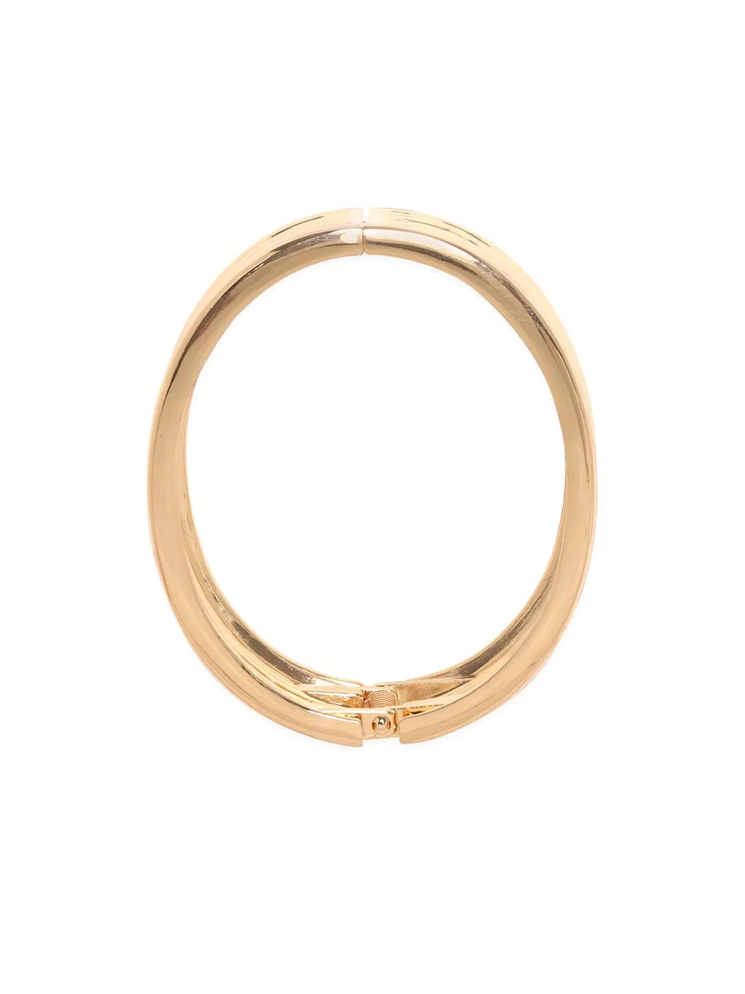 Rubans Voguish Gold Plated Statement Bracelet