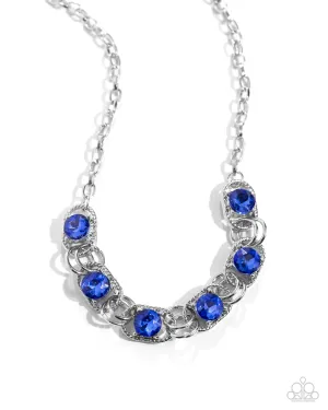 Serrated Sensation - Blue Necklaces