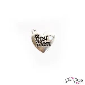 Silver Metal Best Mom Pendant