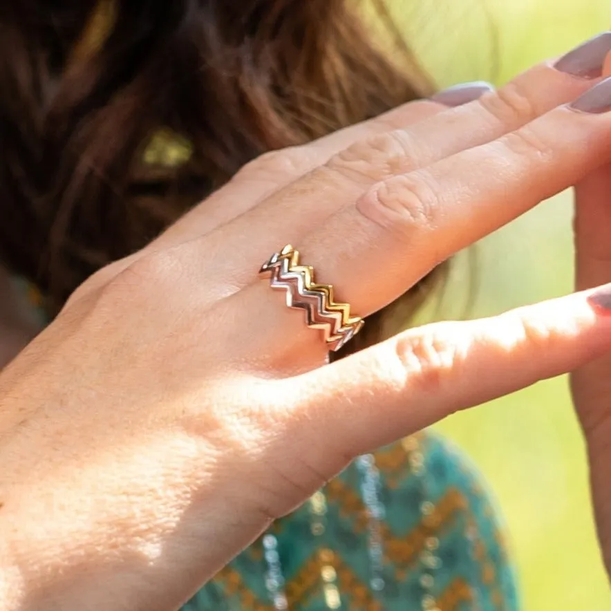 Silver Stacking Ring Ziggy