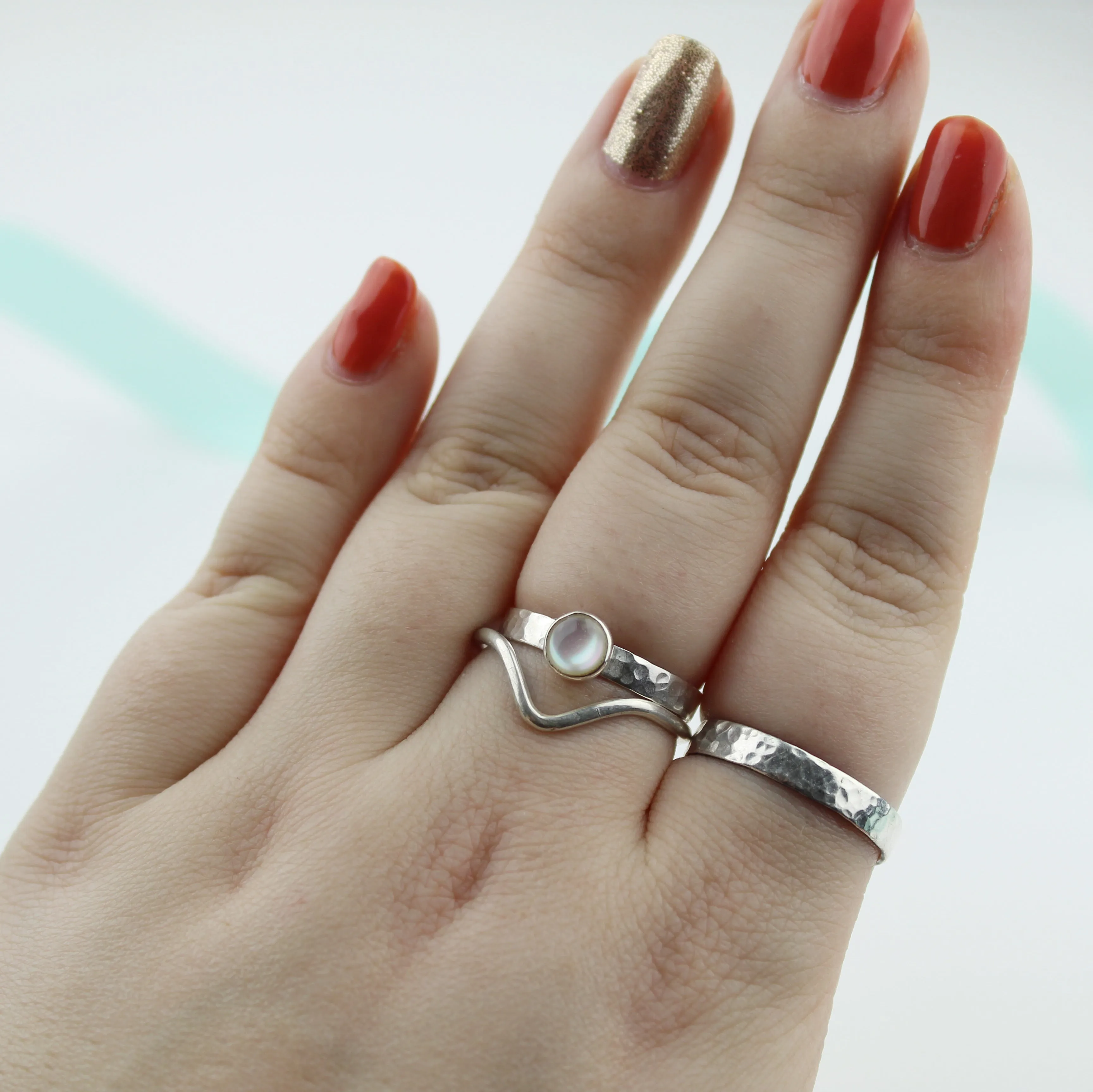 Silver Wishbone Ring