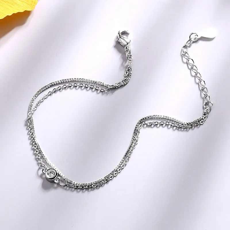 Simple And Fashionable Ladies Double-layer Bracelet