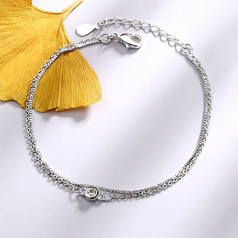 Simple And Fashionable Ladies Double-layer Bracelet