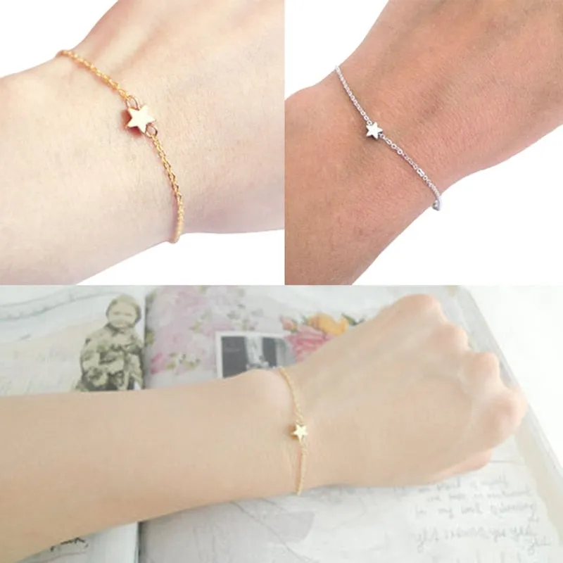 Simple Five-Pointed Star Bracelet For Ladies