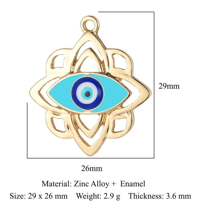 Simple Style Classic Style Color Block Copper Epoxy Plating Alloy Gold Plated Silver Plated Charms Jewelry Accessories