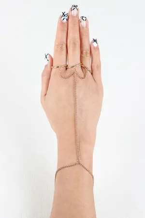 Simple Three Ring Hand Chain