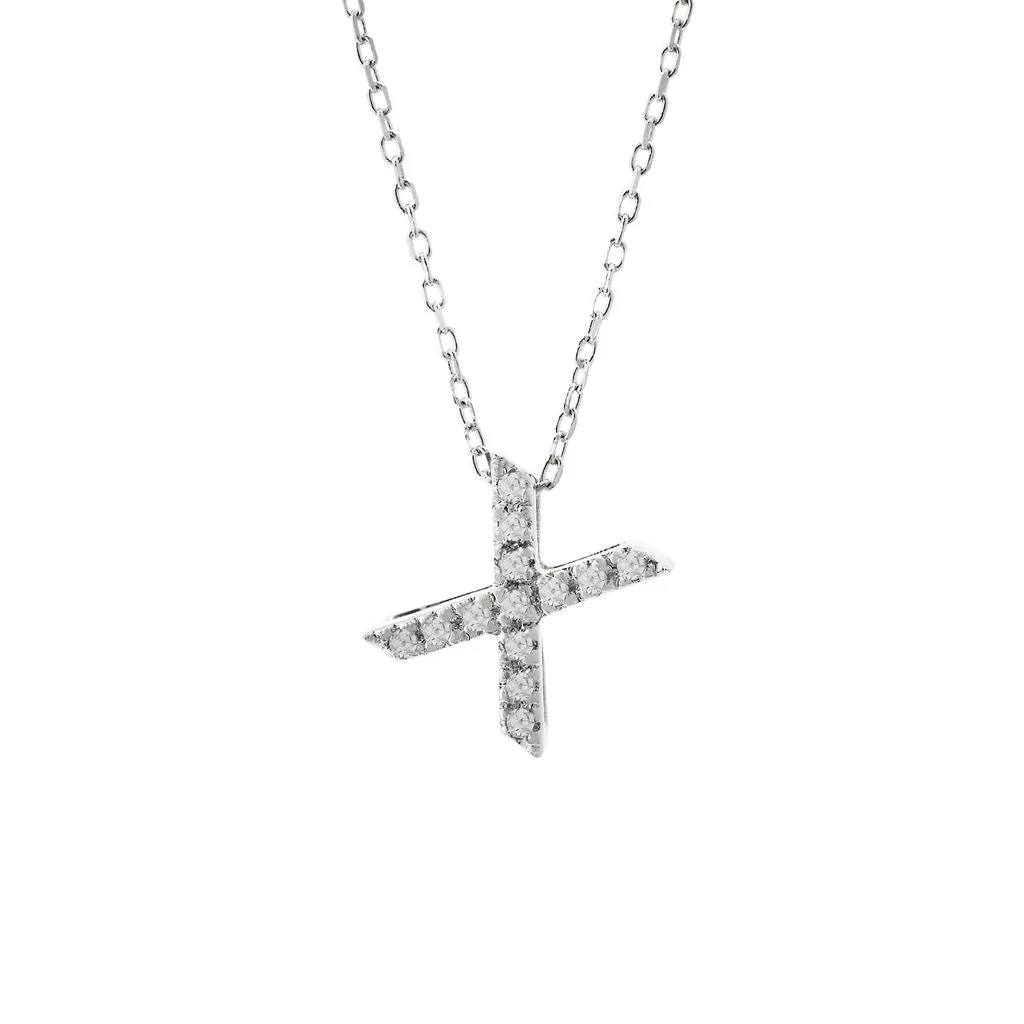 Small Diamond Initial Necklace