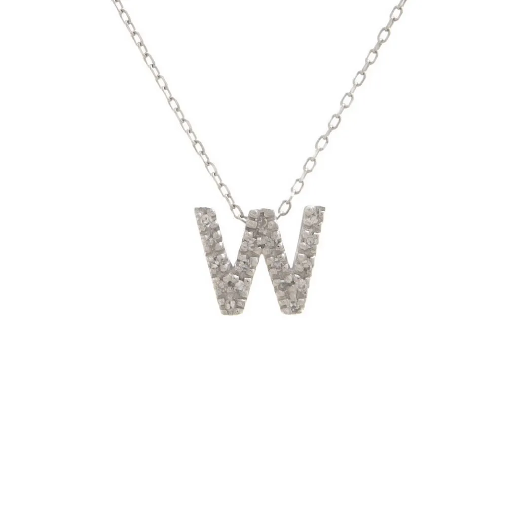 Small Diamond Initial Necklace