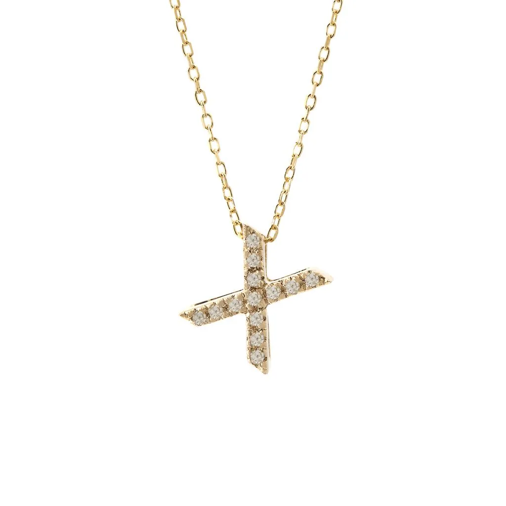 Small Diamond Initial Necklace